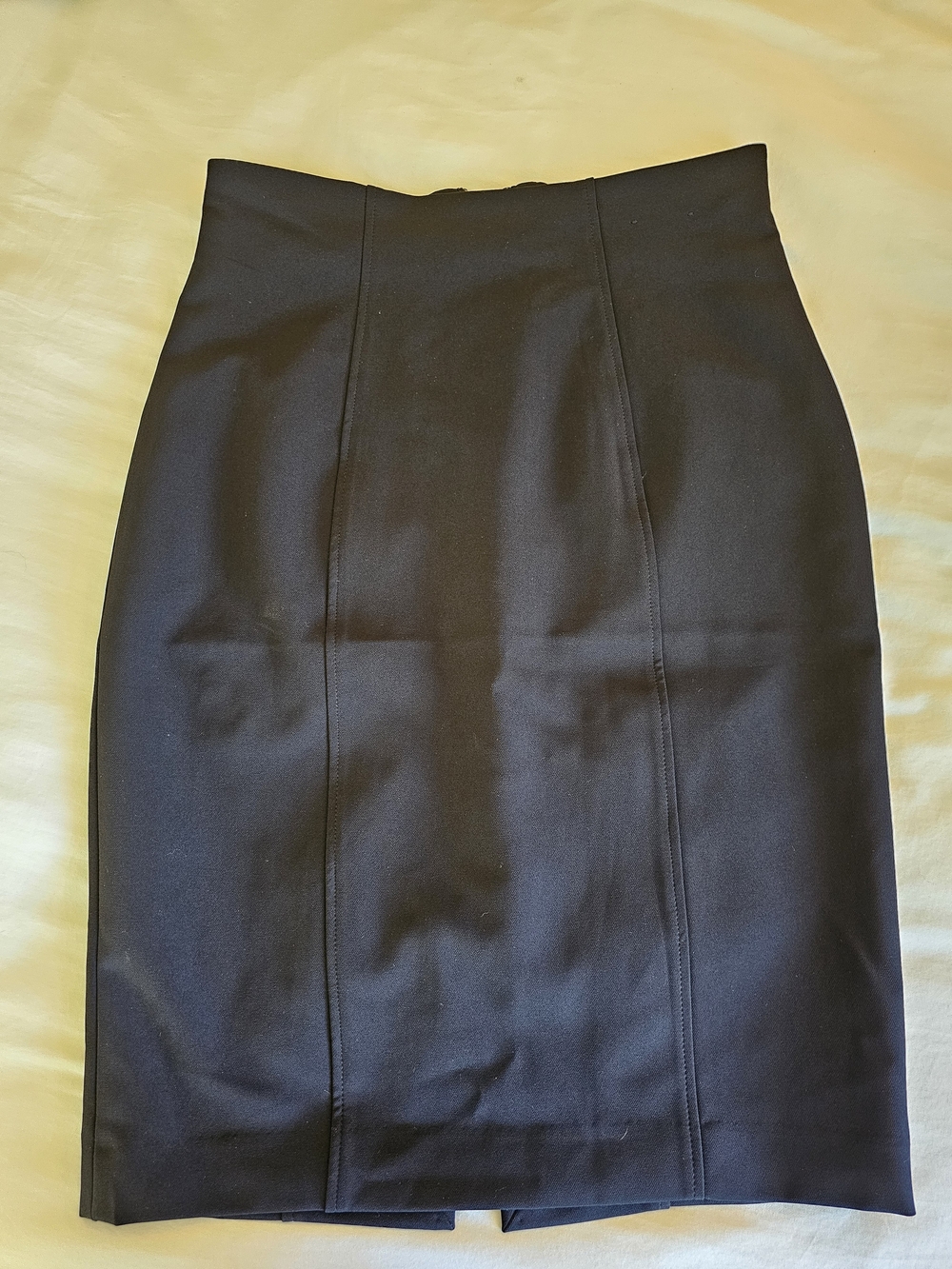 Express Black High-Waist Ponte Knit Pencil Skirt